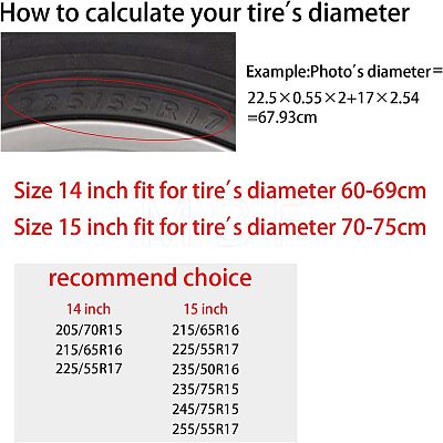 Polyester Tyre Cover AJEW-WH0225-001-1