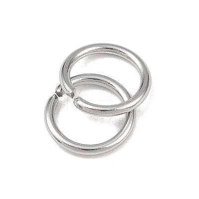 Tarnish Resistant 304 Stainless Steel Open Jump Rings X-STAS-E067-07-8mm-1