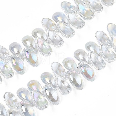 Electroplate Glass Beads Strand EGLA-S188-26-B03-1