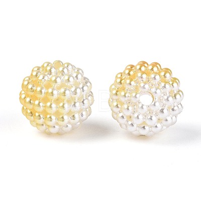 Imitation Pearl Acrylic Beads OACR-T004-15mm-15-1