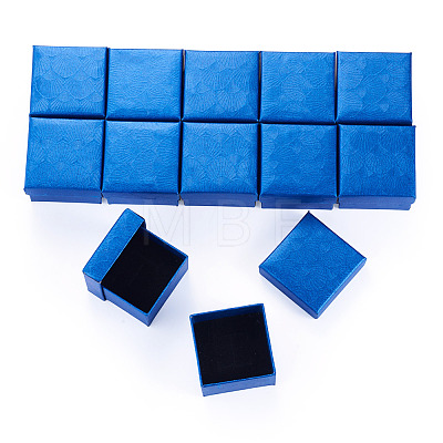 Shell Textured Paper Jewelry Ring Storage Gift Boxes CON-TAC0014-15B-1