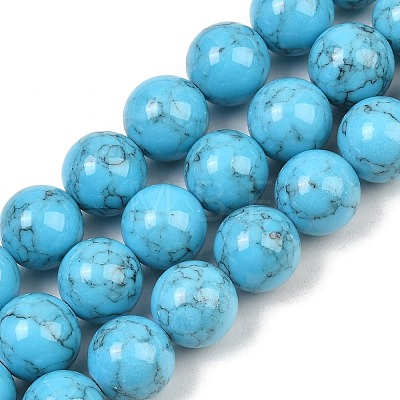 Synthetic Turquoise Graduated Beads Strands GG-CBA2AE1-A04-B-1