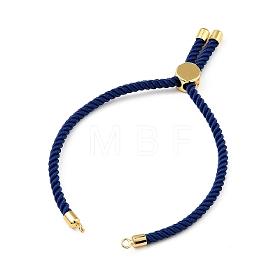 Half Finished Twisted Milan Rope Slider Bracelets FIND-G032-01G-1