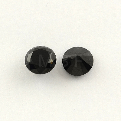 Diamond Shaped Cubic Zirconia Pointed Back Cabochons ZIRC-R004-6mm-02-1