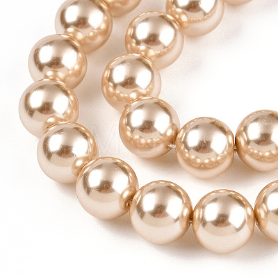 Glass Pearl Beads Strands HY-G002-01E-11-1