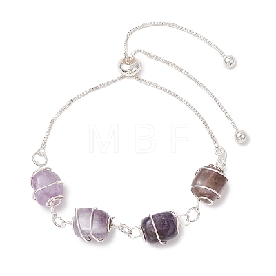 Natural Mixed Gemstone Beaded Sider Bracelets for Women BJEW-JB11306-01-1