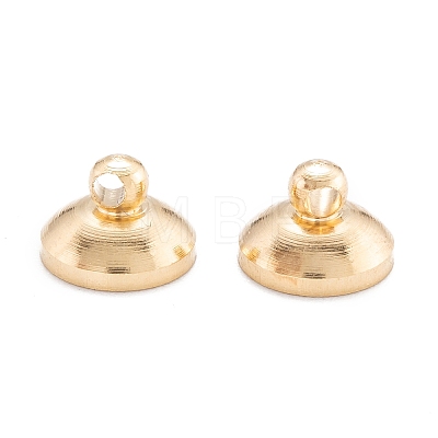 Brass Bead Cap Pendant Bails KK-H759-30A-G-1