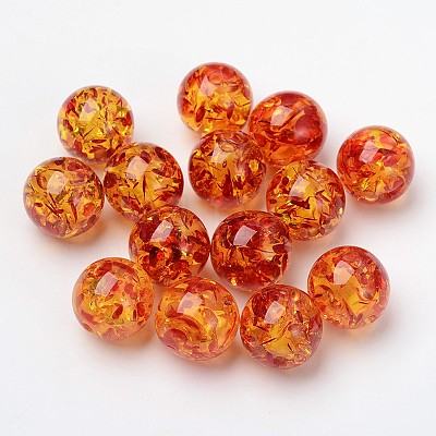 Resin Round Beads RB660Y-2-1