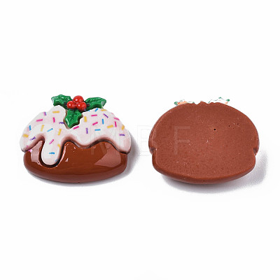 Christmas Theme Opaque Resin Decoden Cabochons CRES-N021-119-1