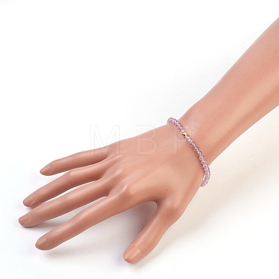 Natural Amethyst Stretch Bracelets BJEW-JB03797-03-1