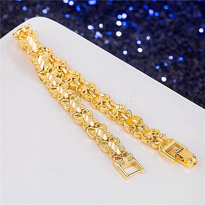 Women's Brass Link Chains Bracelets BJEW-BB61934-A-1