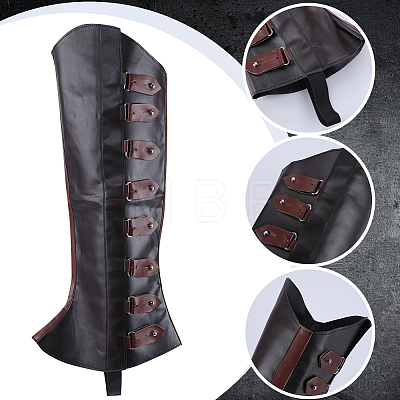 Imitation Leather Boot Cover AJEW-WH0258-941B-1