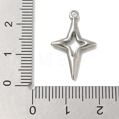 Anti-Tarnish 304 Stainless Steel Pendants STAS-Q334-55P-1