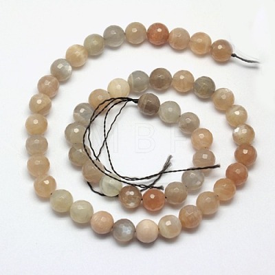 Natural Multi-Moonstone Beads Strands G-J157-6mm-10-1