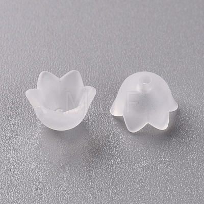 Transparent Acrylic Beads Caps PL543-1-1