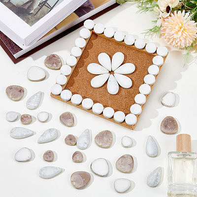 500G 4 Styles Porcelain Mosaic Tiles PORC-SP0001-19-1