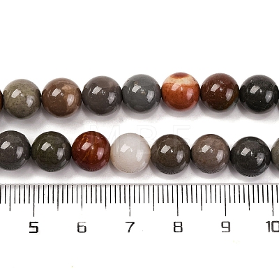 Natural Picture Jasper Beads Strands G-H037-A01-02-1