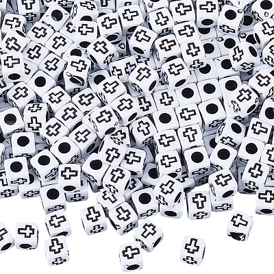 1000Pcs Craft Style Acrylic Beads MACR-PA0001-77-1