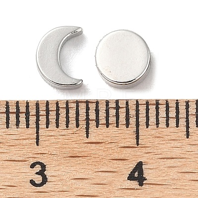 10Pcs 2 Styles Moon Phase Theme Brass Beads Set KK-TZ0001-01-1