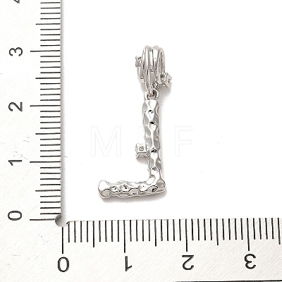 Rack Plating Brass Micro Pave Cubic Zirconia European Dangle Charms KK-L210-015P-L-1