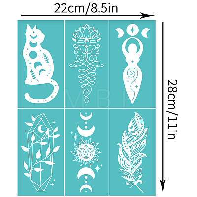 Self-Adhesive Silk Screen Printing Stencil DIY-WH0338-174-1