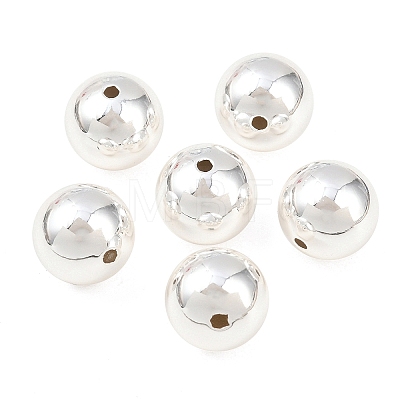 Round Brass European Beads KK-G512-08S-1