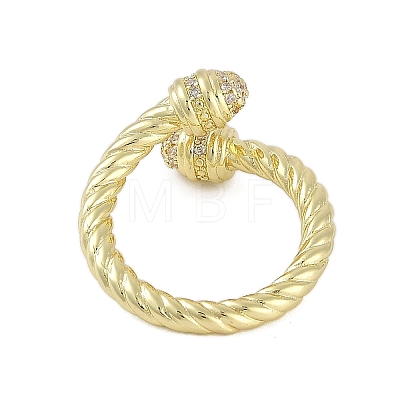 Twist Rack Plating Brass Micro Pave Cubic Zirconia Rings RJEW-D080-03G-02-1