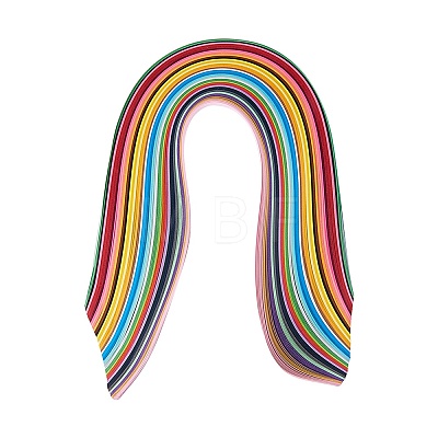   Rectangle 36 Colors Quilling Paper Strips DIY-PH0008-03B-1