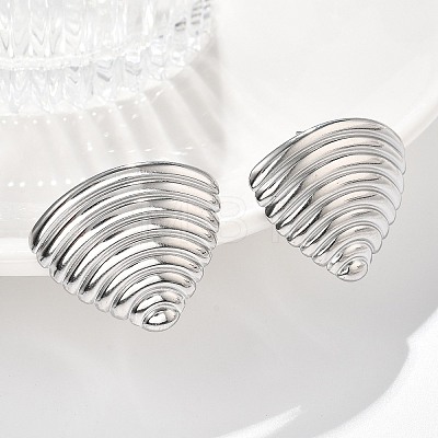 304 Stainless Steel Studs Earrings for Women EJEW-K306-22P-1