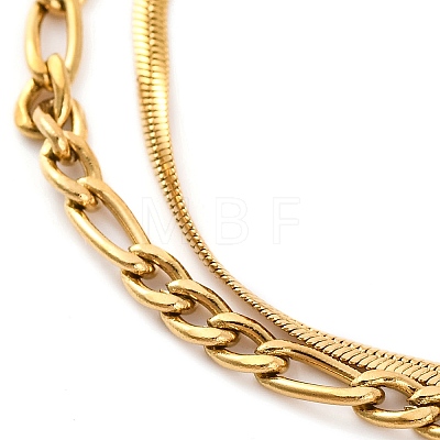 304 Stainless Steel Multi-Strand Chain Bracelets LS-BJEW-G711-03B-G-1