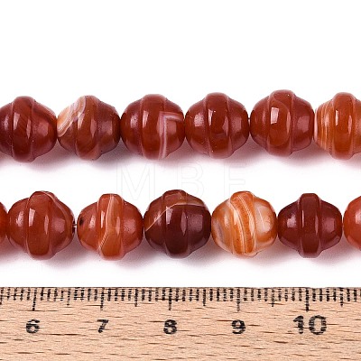 Dyed Natural Agate Beads Strands G-T144-27C-1