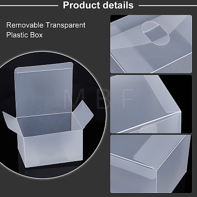 Removable Transparent Plastic Box CON-WH0085-46-1
