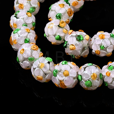 Handmade Lampwork Beads Strands LAMP-N021-015A-06-1