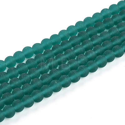 Transparent Glass Beads Strands GLAA-T032-T4mm-MD21-1