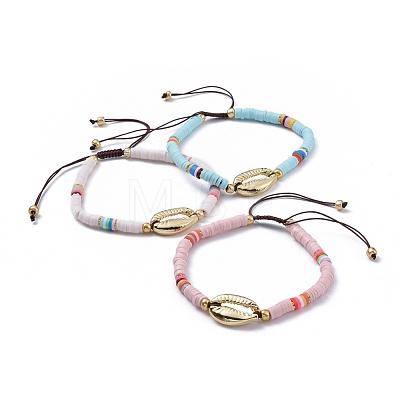 Nylon Thread Braided Beads Bracelets BJEW-JB04554-M-1