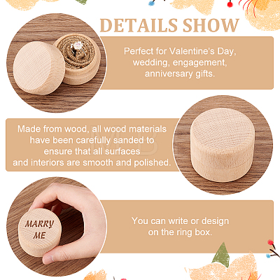 Wooden Ring Boxes CON-WH0078-24B-1