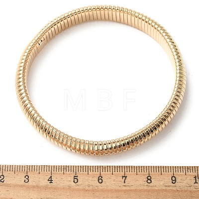 Electrophoresis Iron Bangles for Women BJEW-M057-08G-1