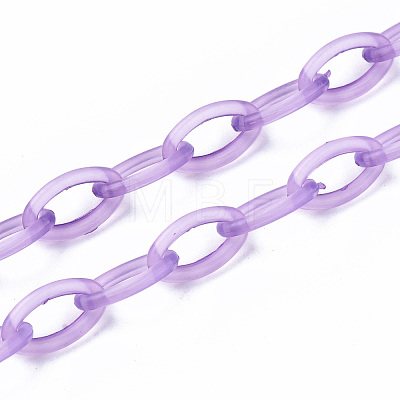 Handmade Transparent ABS Plastic Cable Chains KY-S166-001C-1