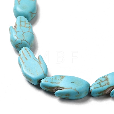 Synthetic Turquoise Dyed Beads Strands G-E594-19-1