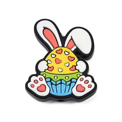 Easter Rabbit Silicone Beads SIL-V002-05A-1