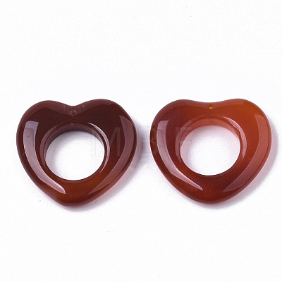 Natural Carnelian/Red Agate Pendants G-R473-02-1