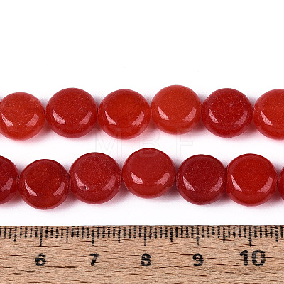 Dyed Natural White Jade Beads Strands G-T143-16M-1