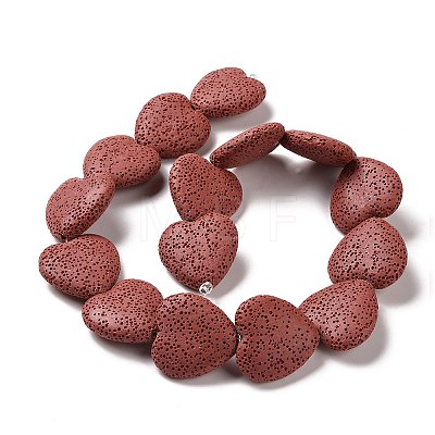 Natural Lava Rock Beads Strands G454-3-1