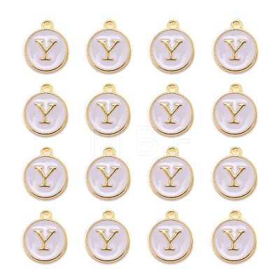 Golden Plated Alloy Charms X-ENAM-S118-01Y-1