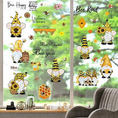 8 Sheets 8 Styles PVC Waterproof Wall Stickers DIY-WH0345-166-1