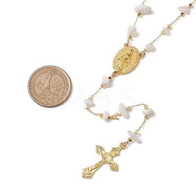 Rosary Bead Necklaces NJEW-JN04883-1