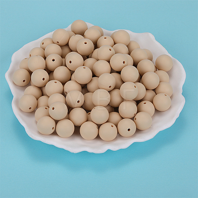 Round Silicone Focal Beads SI-JX0046A-88-1