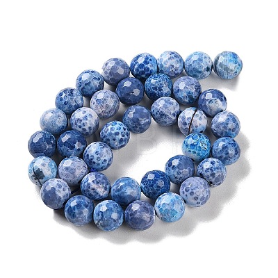 Natural Fire Crackle Agate Beads Strands G-M437-A01-01A-1