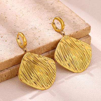 304 Stainless Steel Dangle Earrings WG7E31D-01-1