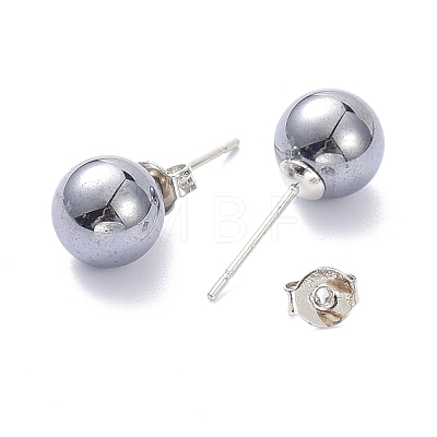 Terahertz Stone Stud Earrings G-K311-42-1